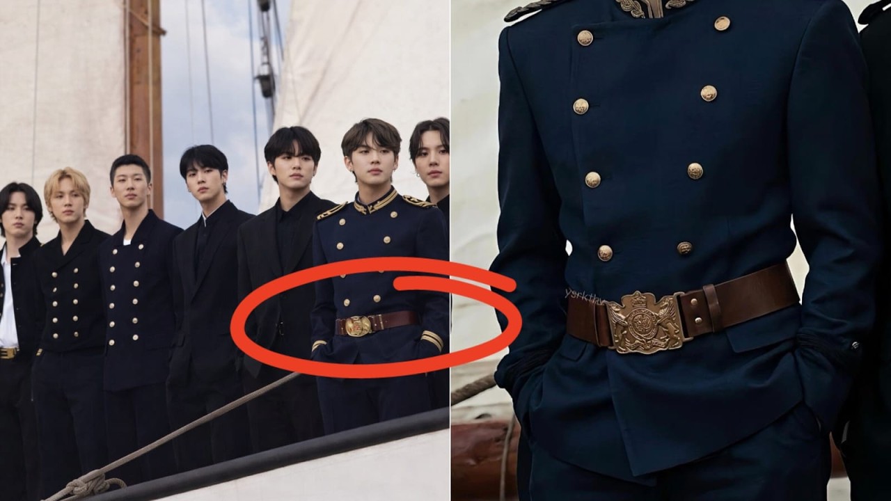 2 minutes ago very EXCITING: Kim Taehyung's Gold Buckle, only he wears it.