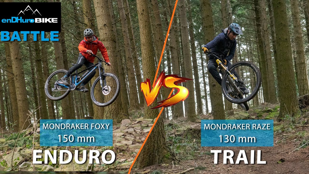 VTT Enduro Vs VTT Trail - Est-on plus rapide avec plus de débattement ?