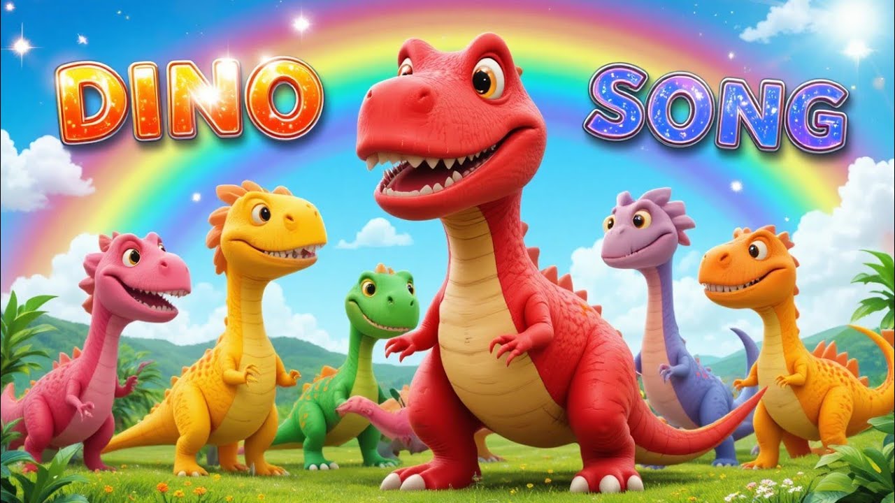 Dinosaur COLOR SONG!🦕🦁| Fun Nursery Rhyme For Kids |Learn Colors with Roaring Dinosaurs!