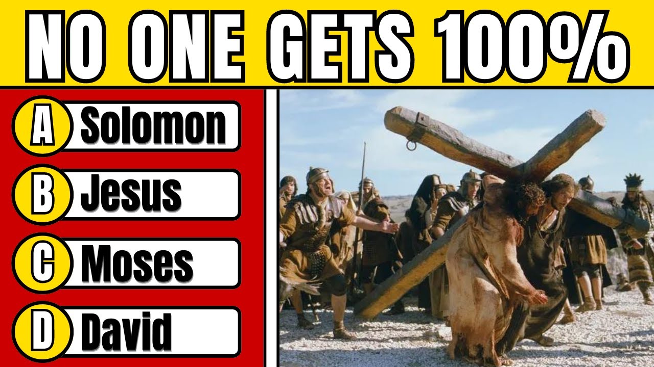 100 Bible Questions: Quiz (Easy, Medium, and Hard Levels)