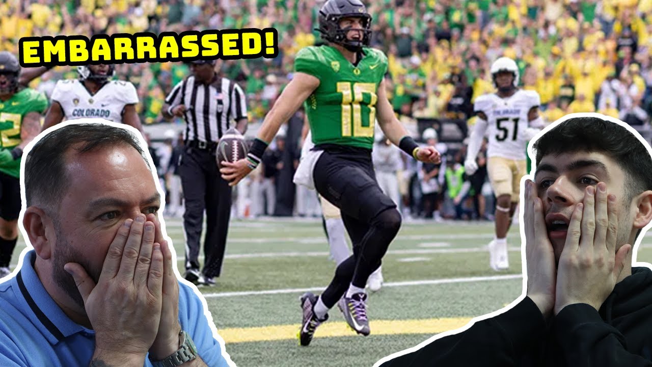 Colorado Buffaloes vs. Oregon Ducks | Full Game Highlights! British Father and Son React!