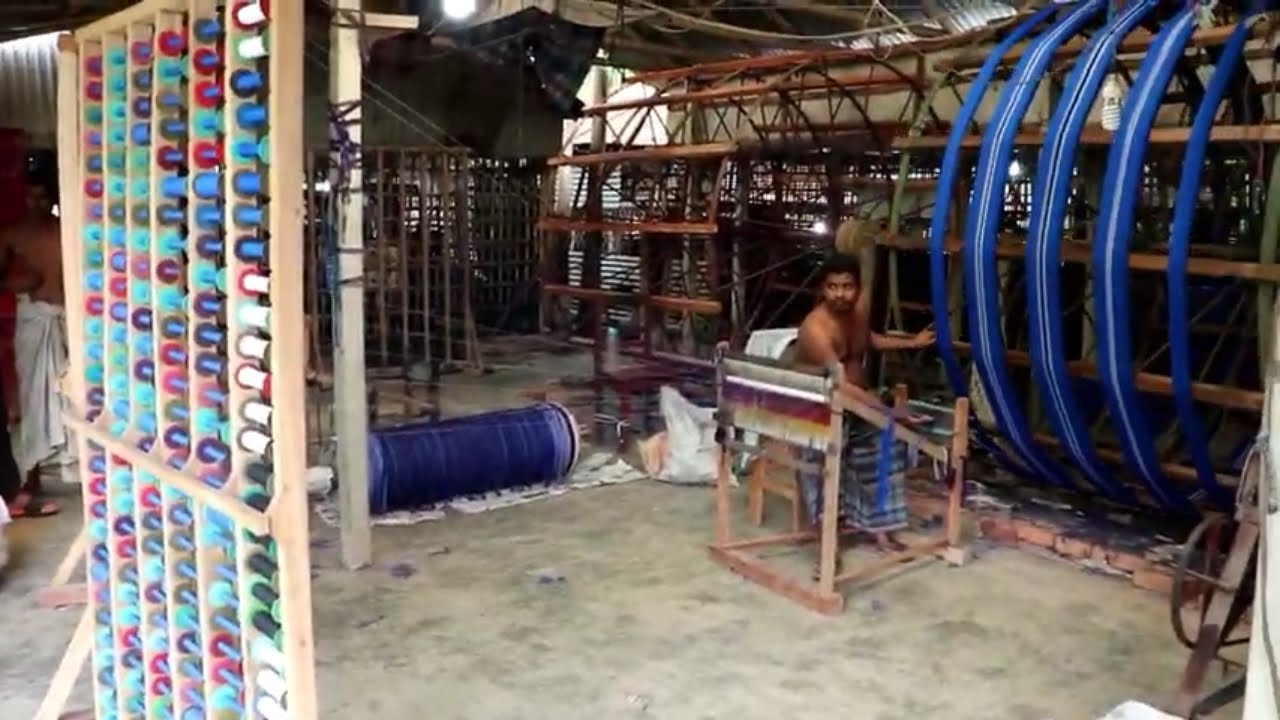 Conventional Warping Process  || Warping for Power Loom
