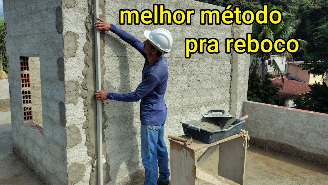 Como fazer reboco passo a passo pra iniciantes 
