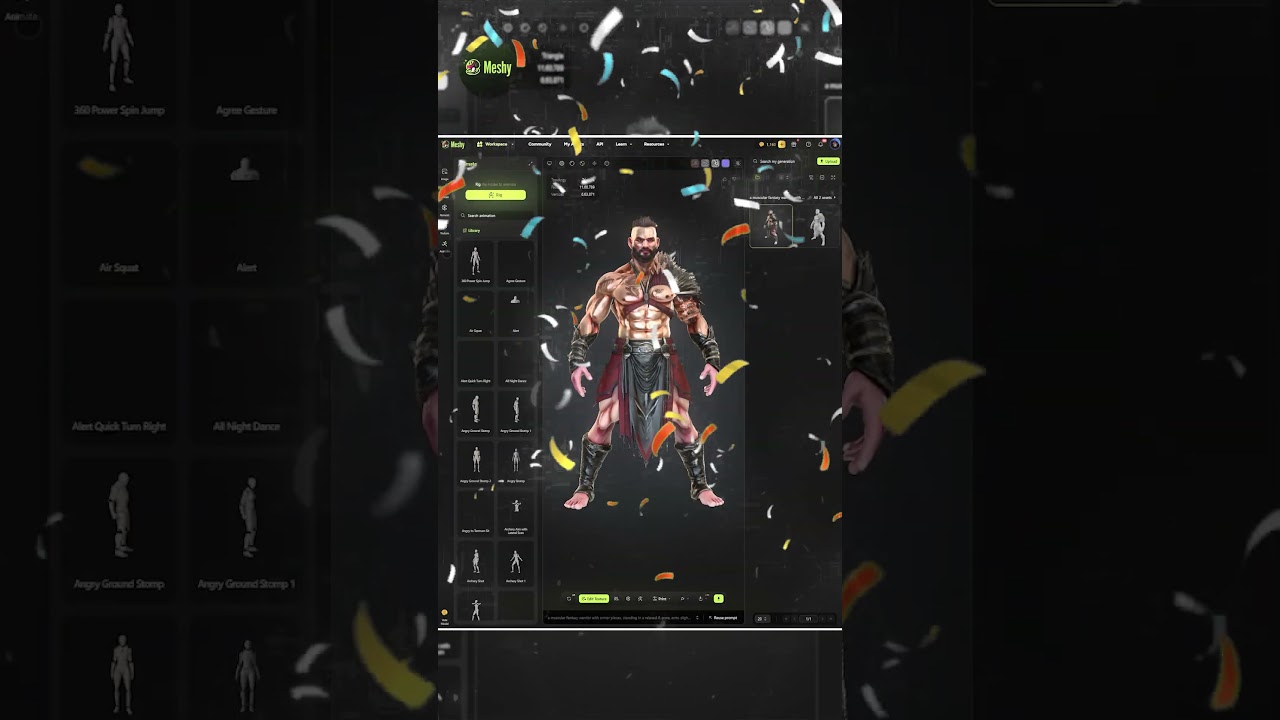 Most Powerful AI 3D Model Generator — Meshy AI 6 Preview 