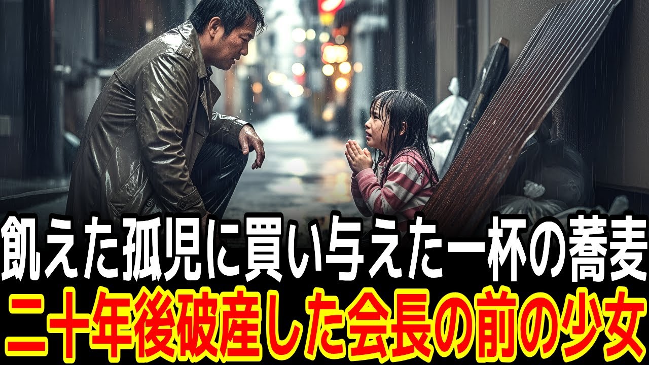 飢えた孤児に買い与えた一杯の蕎麦二十年後破産した会長の前の少女|感動の実話|衝撃の逆転劇|人生ドラマ|