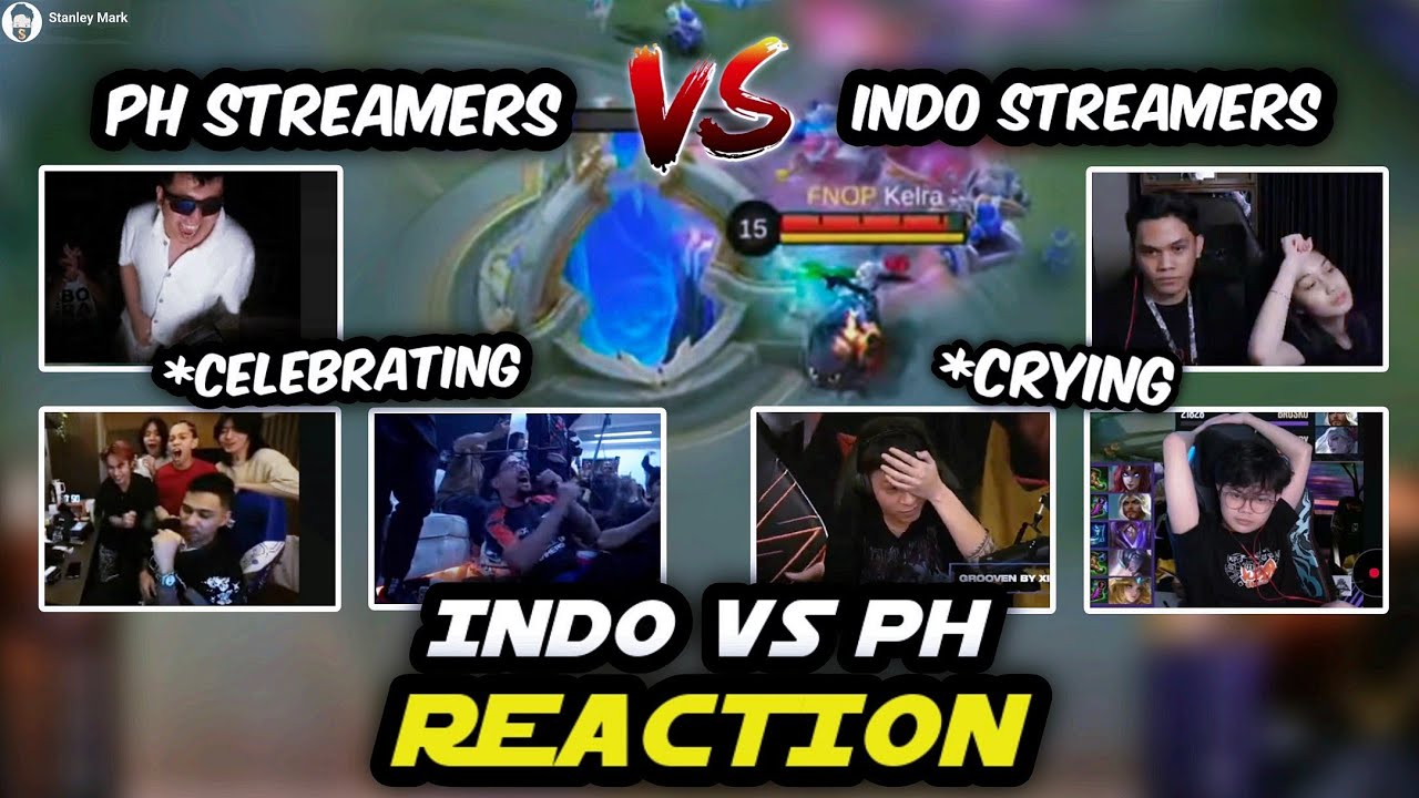 Indo Streamers vs PH Streamers Reaction after Onic PH WON the 5th World Title for the Philippines! 😮