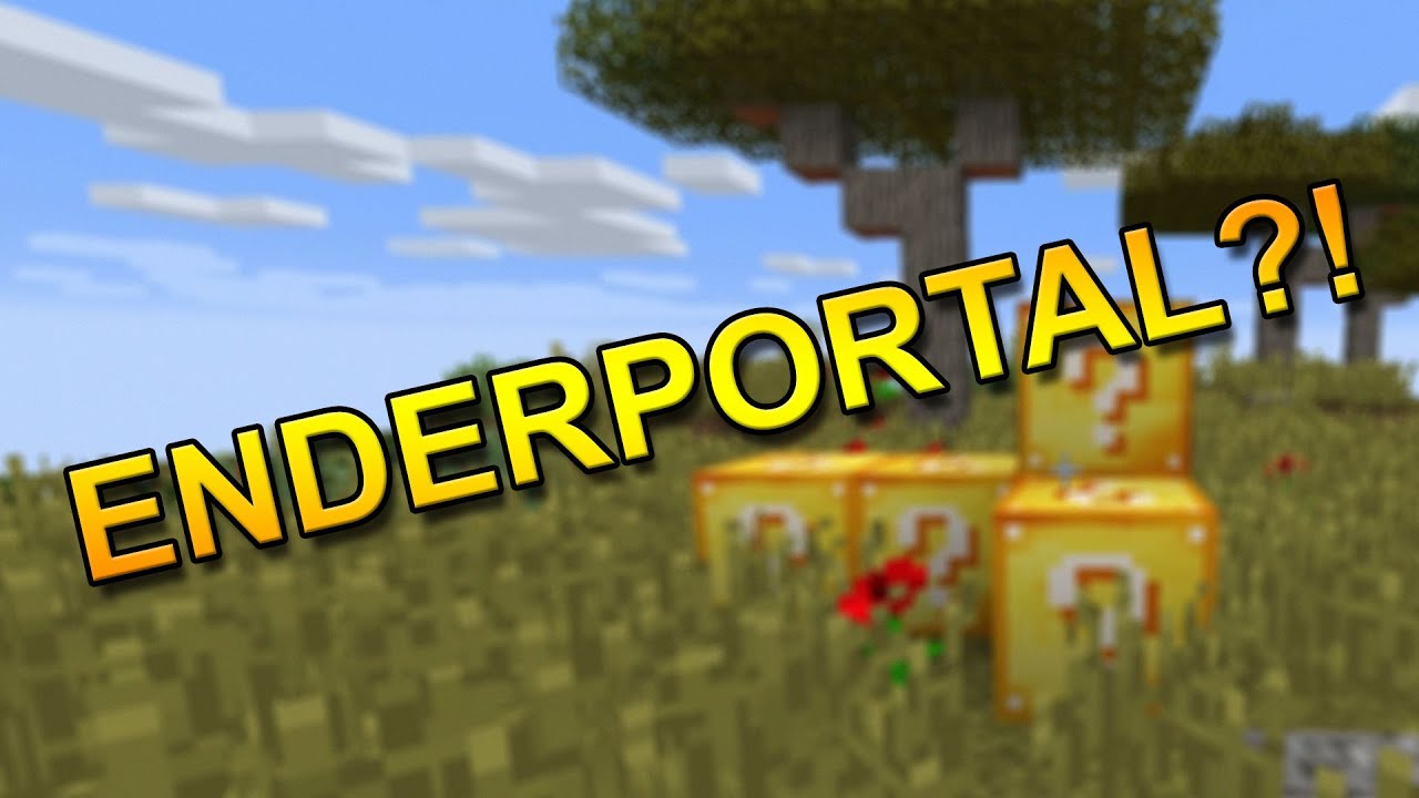 ENDERPORTAL?! Lucky Skyblock med Noobwork