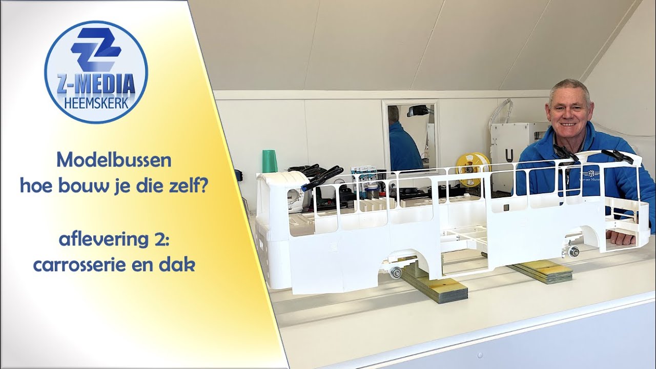Modelbussen hoe bouw je die zelf? - aflevering 2: carrosserie en dak
