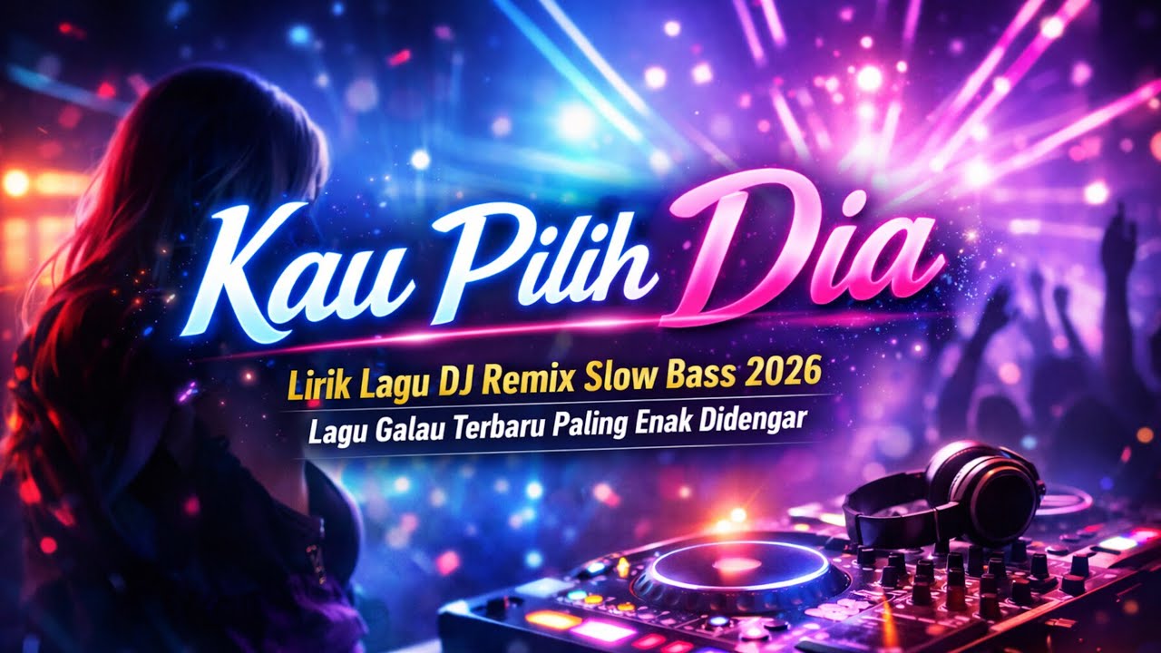 Kau Pilih Dia - Lirik Lagu DJ Remix Slow Bass 2026 | Lagu Galau Terbaru Paling Enak Didengar