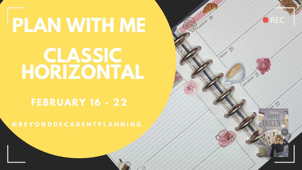 Plan With Me! | Classic Horizontal KOAP Planner | Rongrong Stickers | February 16-22, 2026
