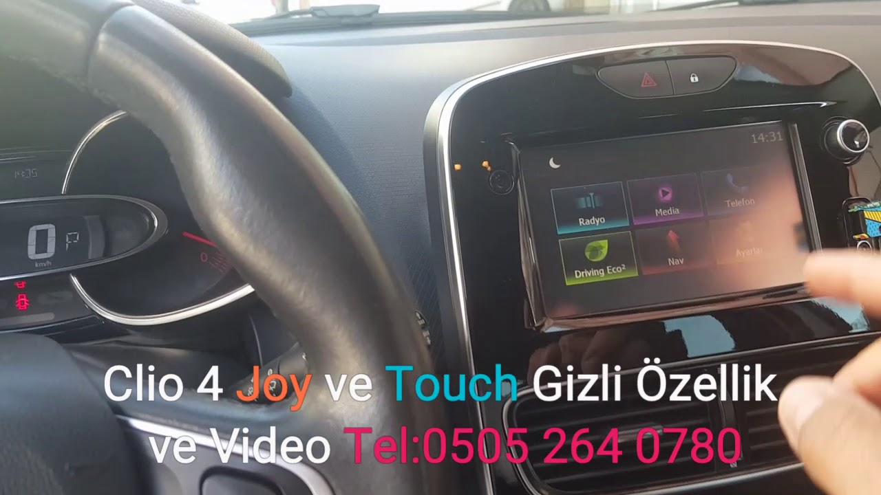 Clio 4 Touch Icon Video Oynatma ve Gizli Özellik Kodlama 25 İlde Şube