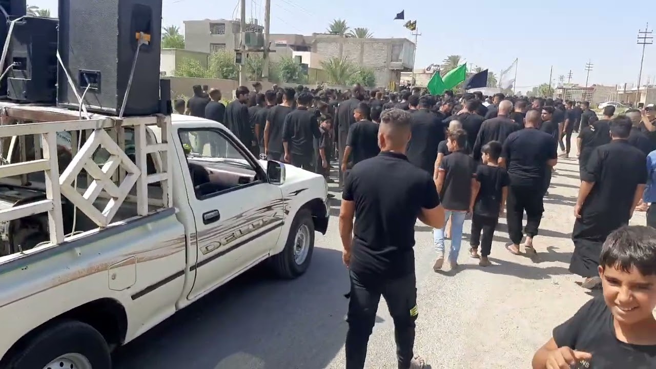 موكب عزاء زنجيل هيئة شباب المصطفى ( ص ) اليوم العاشر من محرم || قرية الحساوية || محرم 1445 هجري