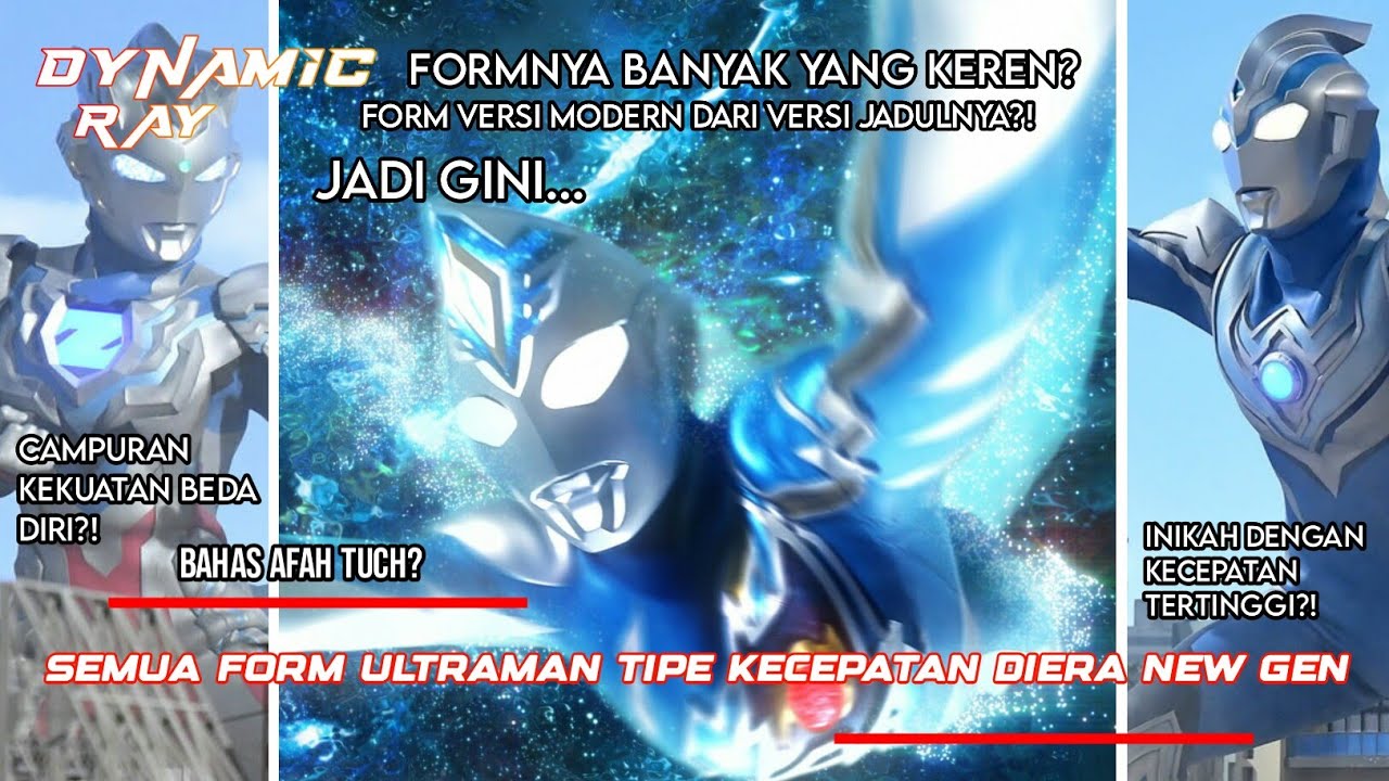 TAMBAH KEREN!! ADA YANG TEMA NINJA? | SEMUA FORM ULTRAMAN TIPE KECEPATAN DIERA NEW GENmi