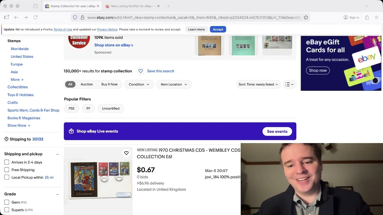 Get notified when stamps you care about appear on eBay. This add-on is a collector's must-have
