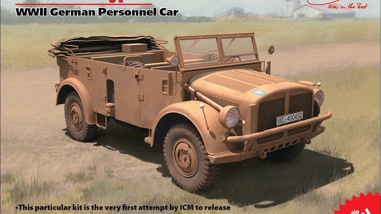 Horch 108 Typ 40.  ICM.  Часть 1.  Сборка .