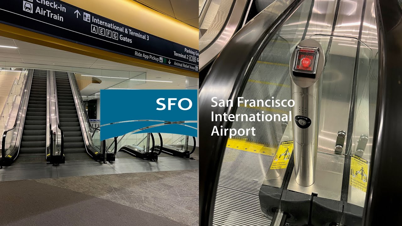 ThyssenKrupp Double-File Escalator Set 1 - Harvey Milk Terminal 1, SFO Airport - San Francisco, CA
