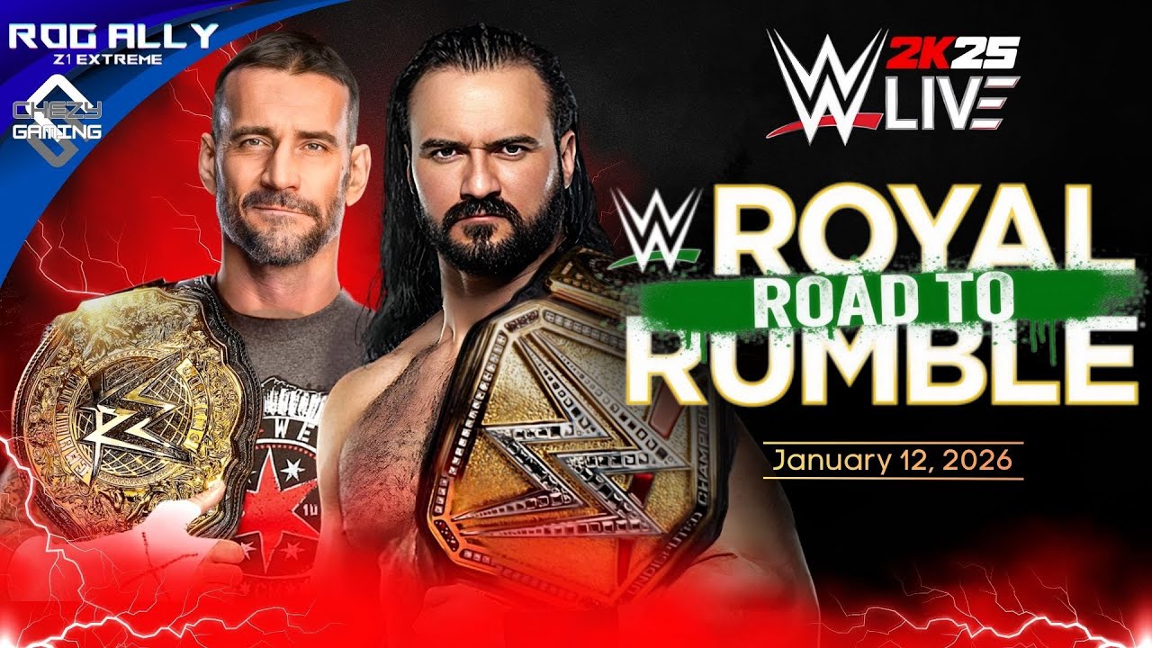 WWE Live: Road to Royal Rumble | January 12, 2026 | WWE 2K25 Full Match | ROG Ally Z1 Extreme