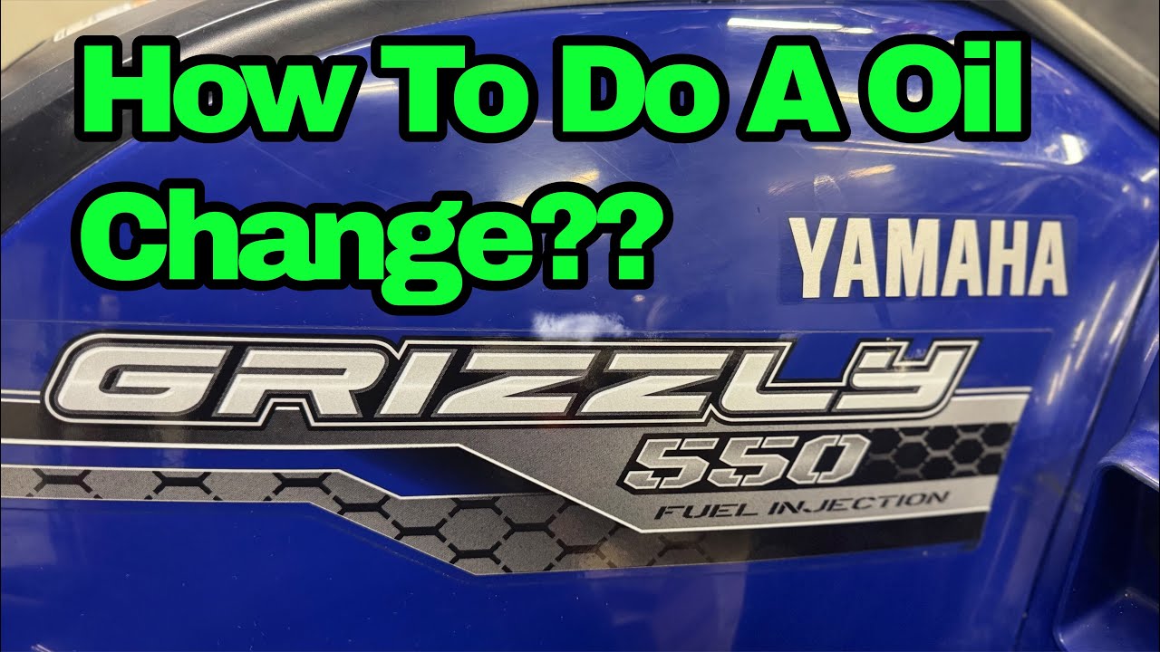 How To Do A Oil Change On A Yamaha Grizzly 550.