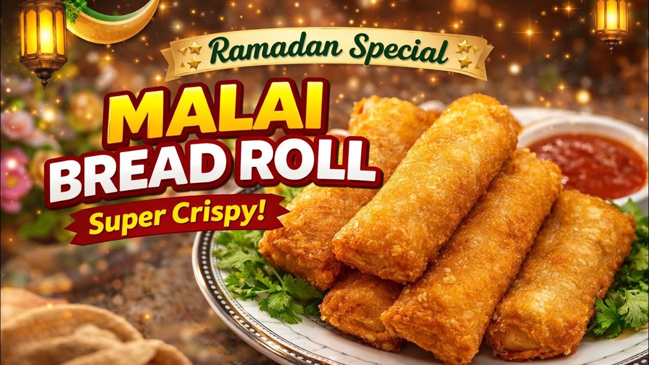 Malai Bread Roll Recipe  | Ramadan Special Crispy & Creamy Snack