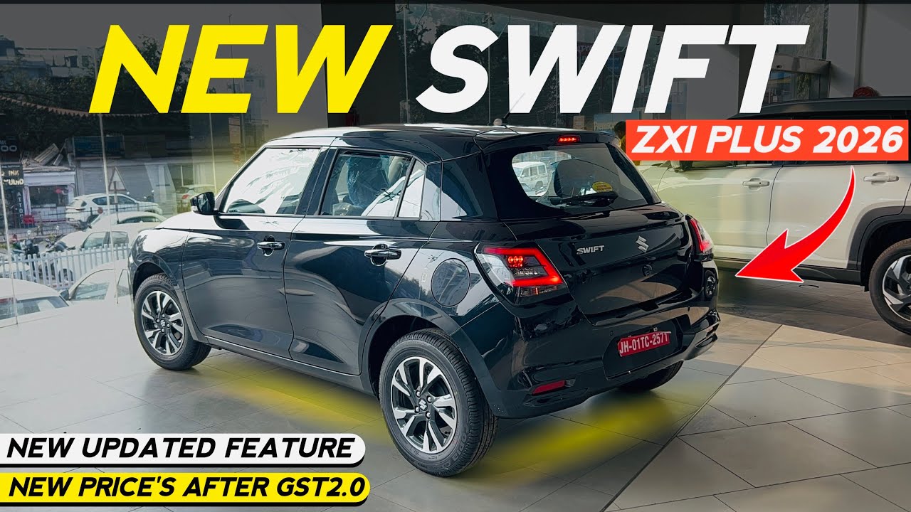 Maruti Suzuki Swift Zxi Plus Black Top Model 2026 GST Price Features Mileage All Details 