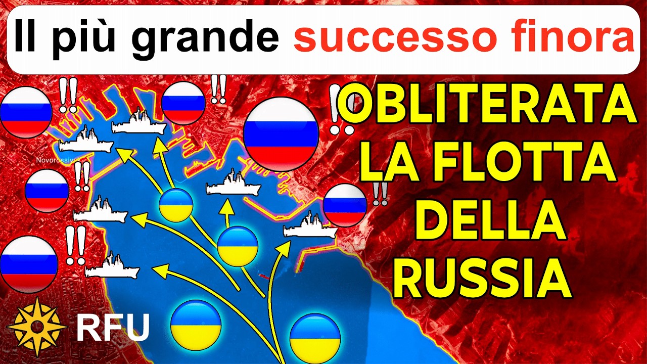 Successo Fenomenale: Ucraina Distrugge 5 Navi Russe in Attacco Senza Precedenti
