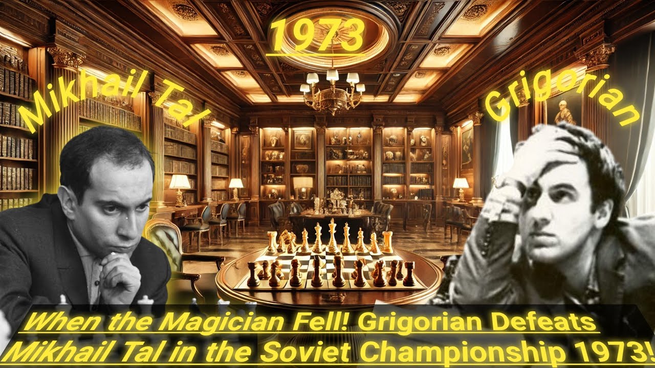 When the Magician Fell! Grigorian Defeats Mikhail Tal in the Soviet Championship 1973!
