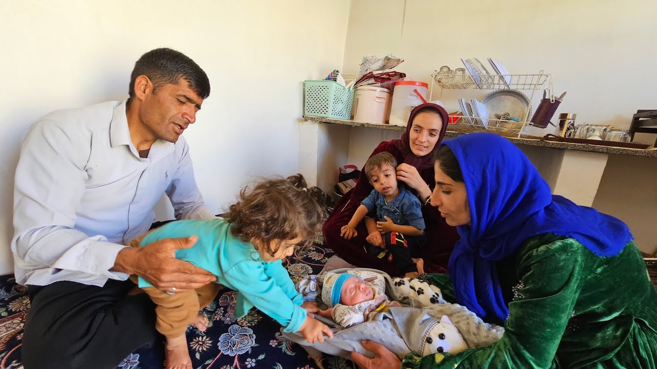 👶🏔️ A Happy Day with Shokat | Beautiful Moments with Khadijeh and Her Newborn Baby ❤️😊🌿