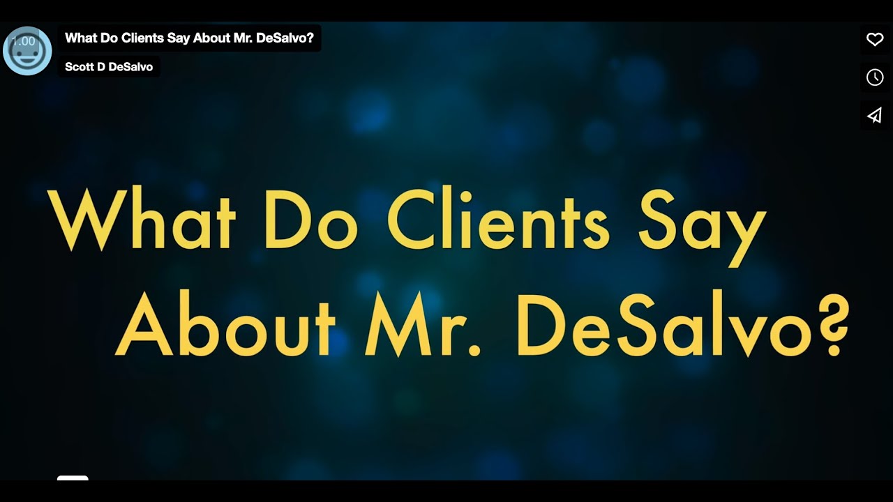 What Do REAL Injury Clients Say About Mr. DeSalvo?