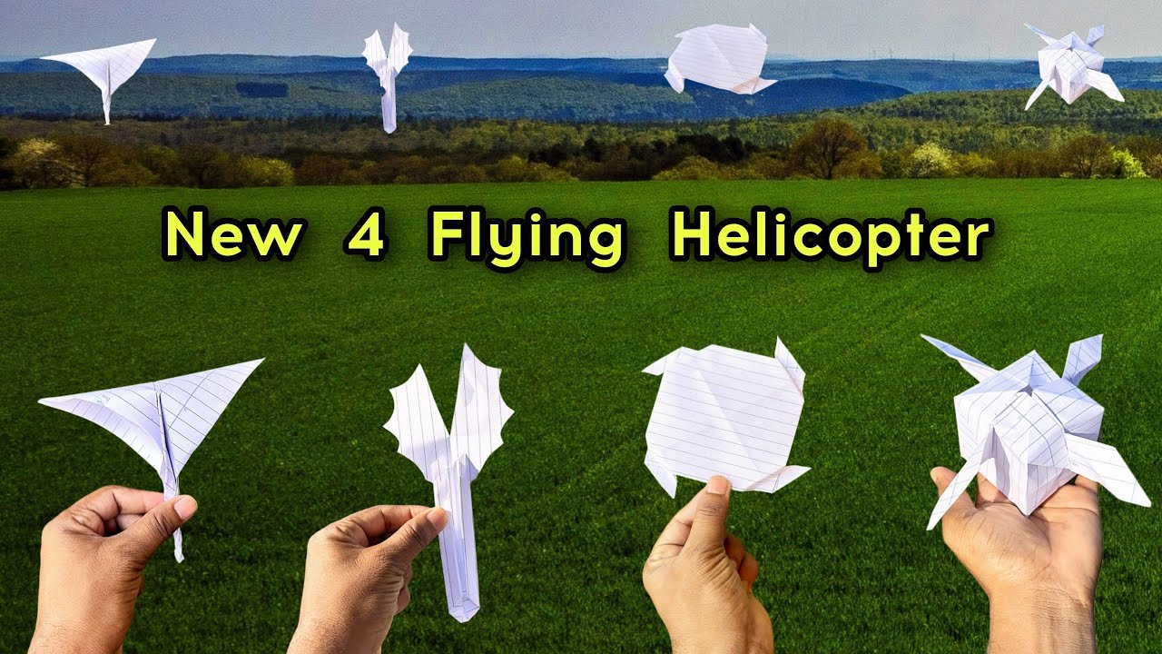 Top 4 flying new helicopter toy,  best 4 notebook helicopter,  flying 4 top paper toy,