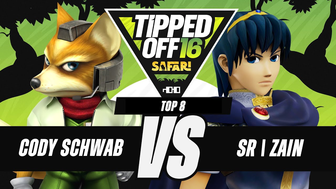 Tipped Off 16: Safari - Cody Schwab (Fox) vs SR | Zain (Marth) - SSBM Singles Top 8 Grand Finals