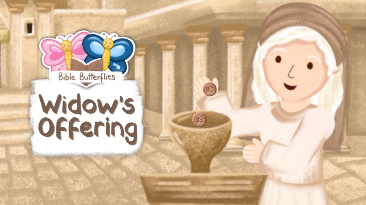 THE WIDOW'S OFFERING · WIDOW'S MITE · BIBLE STORIES FOR KIDS · ANIMATED CARTOON BIBLE CHILDREN