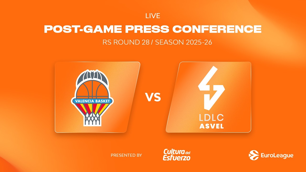 🔴 Press conference post P28 EuroLeague vs LDLC ASVEL Villeurbanne | Valencia Basket