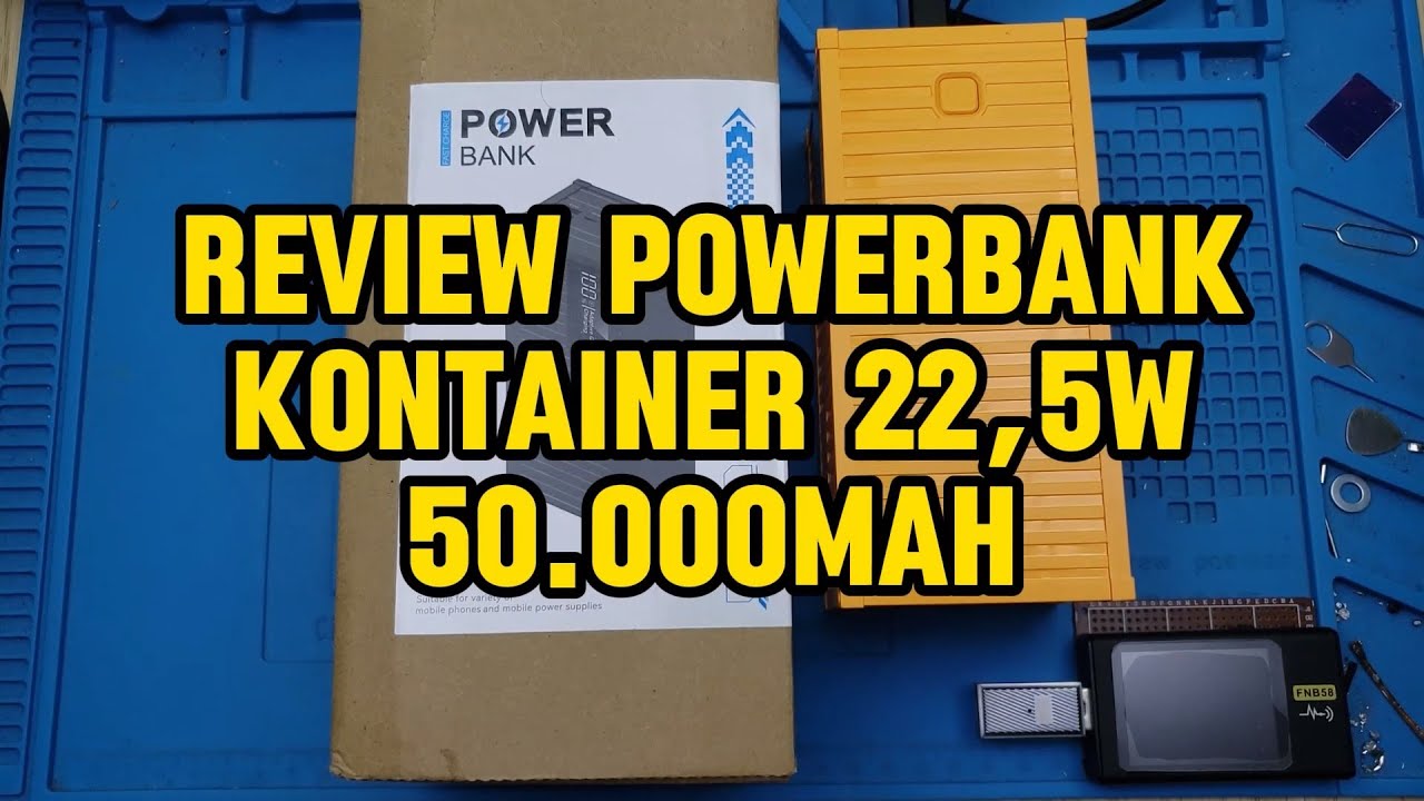 Review Powerbank Kontainer 22,5W 50 000mAh