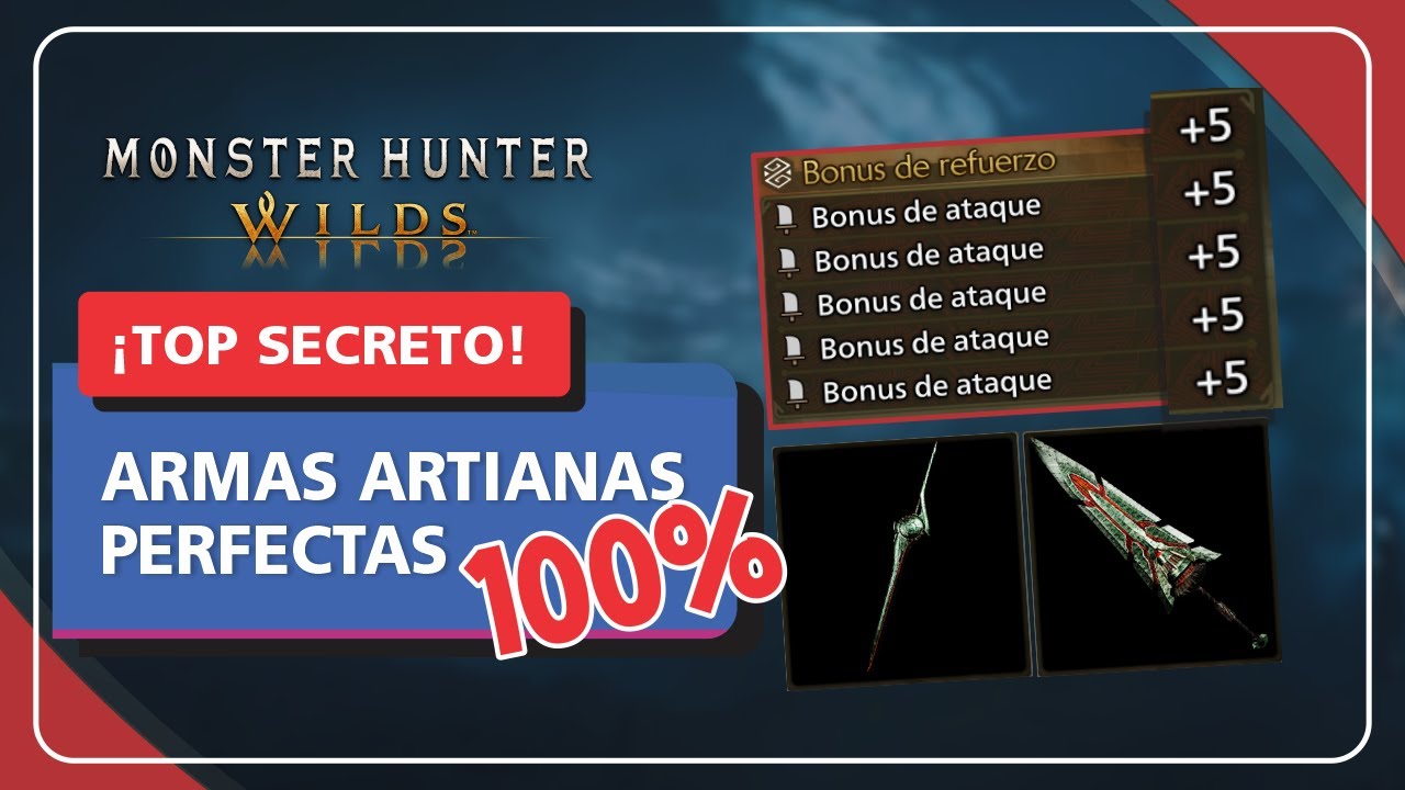 EL SECRETO para Crear ARMAS ARTIANAS PERFECTAS Paso a Paso – Monster Hunter Wilds