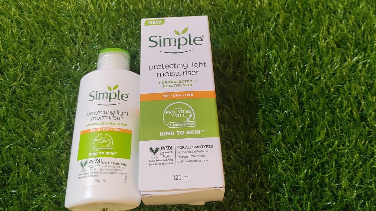 Simple protecting light moisturiser review , Non -sponsered. #viral#skin#simple#youtube#beauty