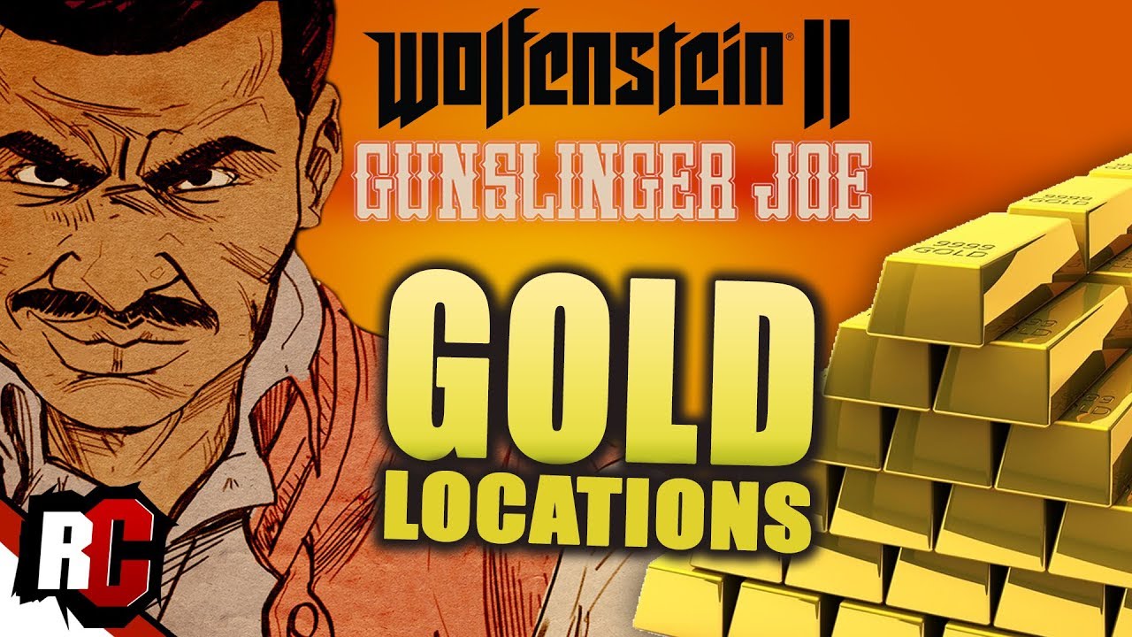 All GOLD Locations | Wolfenstein 2 - Gunslinger Joe DLC (Signing Bonus Achievement / Trophy)