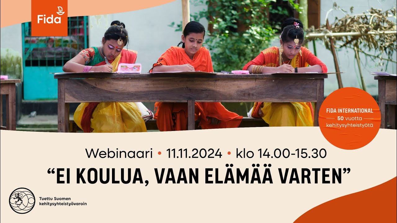 Ei koulua vaan elämää varten  -webinaari