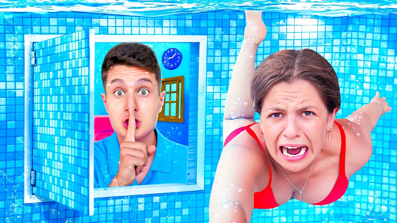 HO COSTRUITO 4 STANZE SEGRETE DI UN COLORE CON I NOSTRI AMICI!🤫