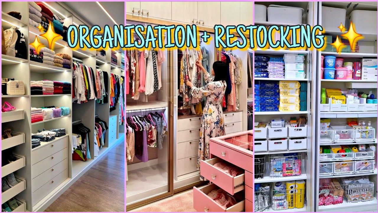 ✨ Immersive Closet Organisation | Aesthetic Daily Essentials Restocking 🧴 