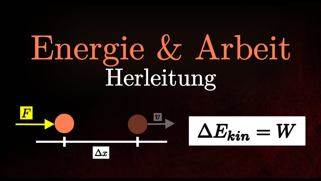 Kinetische Energie - Herleitung, Arbeit, Formel (Physik)
