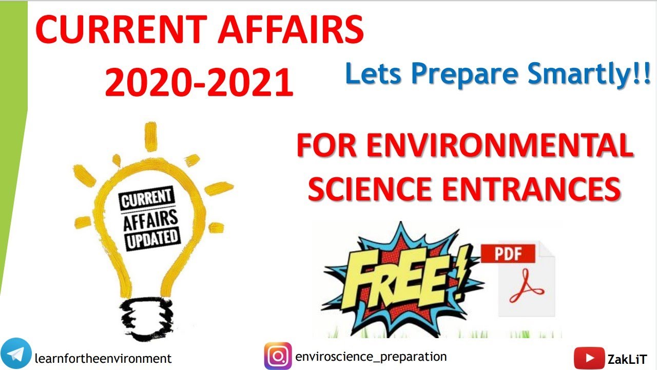 Current Affairs Package 2020-21|Environmental Science