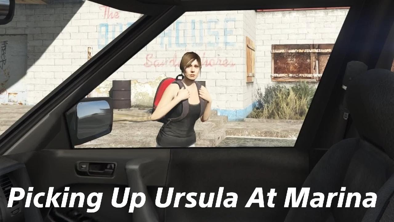 GTA 5 Trevor Picking Up Ursula At Marina In Morning Time