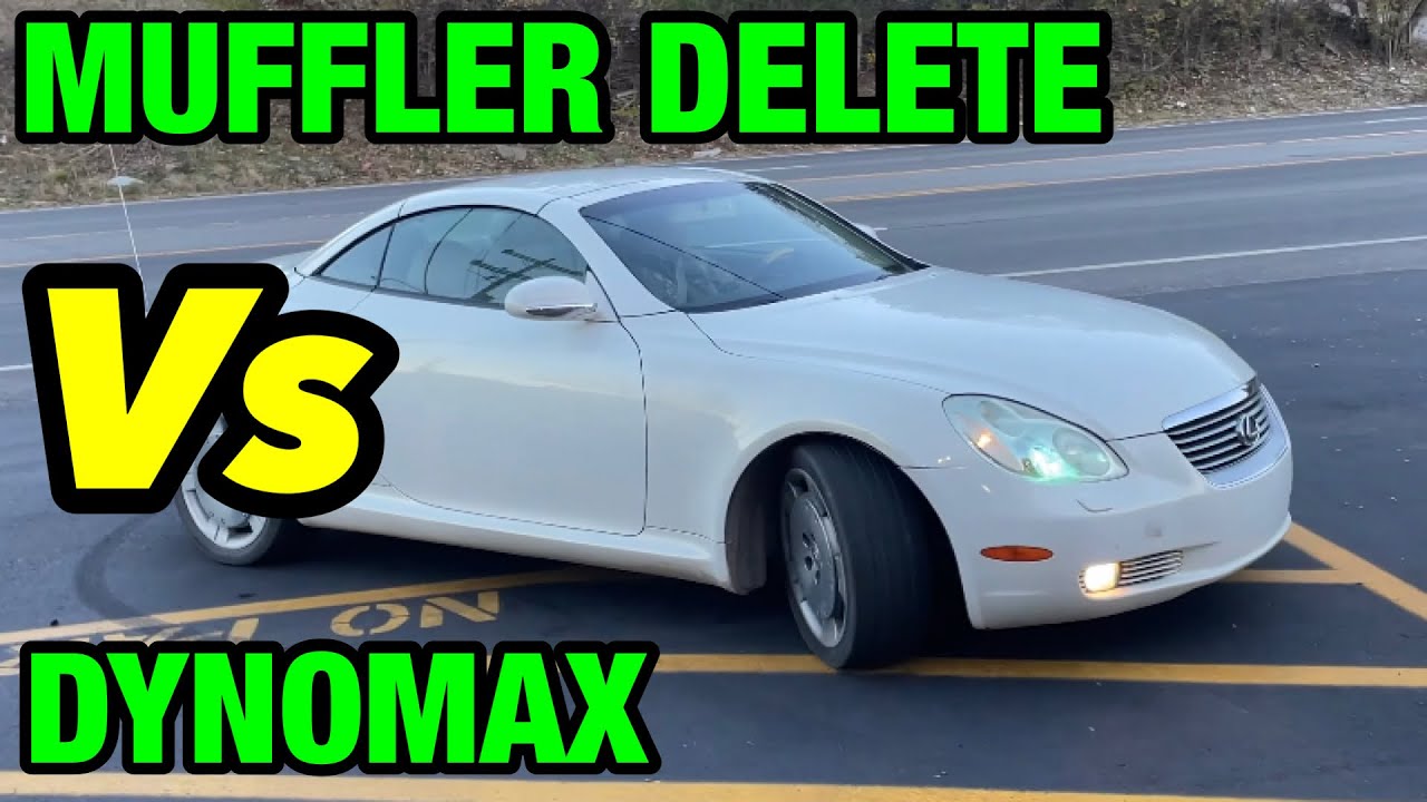 Lexus SC 430 4.3L V8: УДАЛЕНИЕ ГЛУШИТЕЛЯ против DYNOMAX RACE BULLETS!