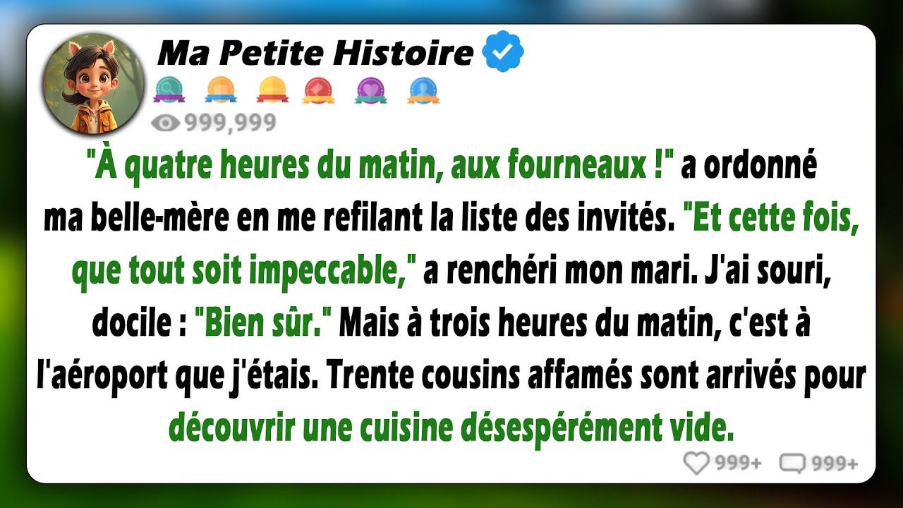 Mon mari s'attendait à ce que je cuisine encore une fois pour 32 personnes… J'ai choisi de penser à