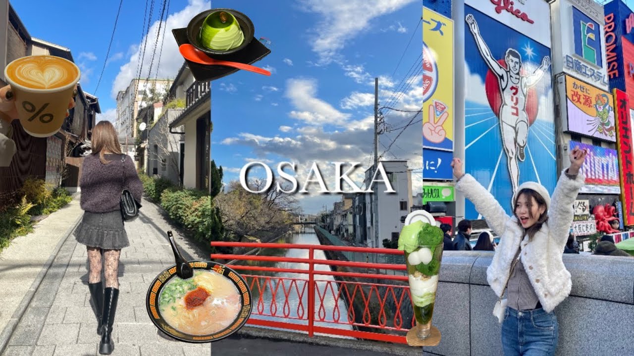 🇯🇵오사카•교토 4박 5일 브이로그ㅣ파워 J의 알찬 일정ㅣ회전초밥 • 이치란라멘 • 규카츠 • 아라비카카페 • 편의점털기
