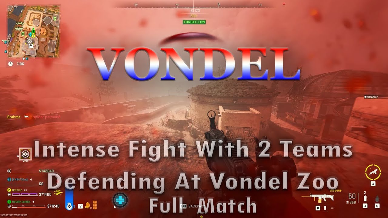 Intense Fight With 2 Teams Defending At Vondel Zoo #vondel #dmz   #dmzgameplay #callofduty #mw2022