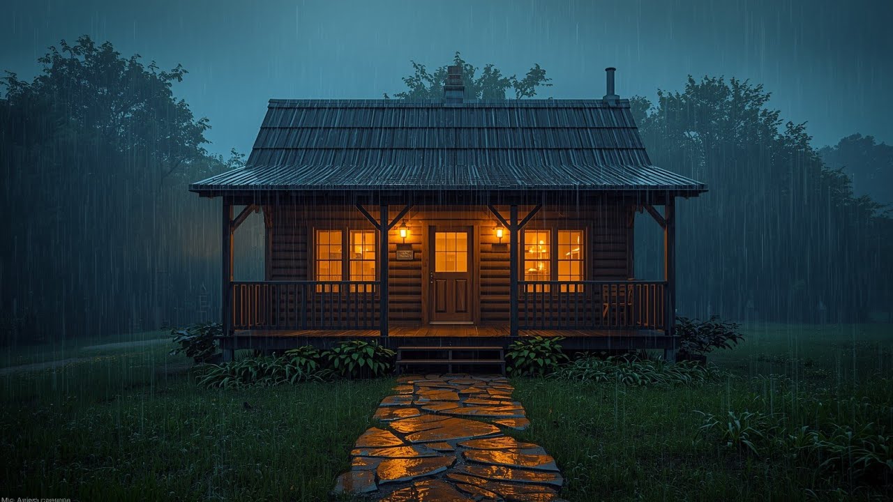 A Storm That Relieves Stress in Seconds! HEAVY RAIN SOUNDS FOR SLEEPING, STUDYING & DEEP RELAXATION 
