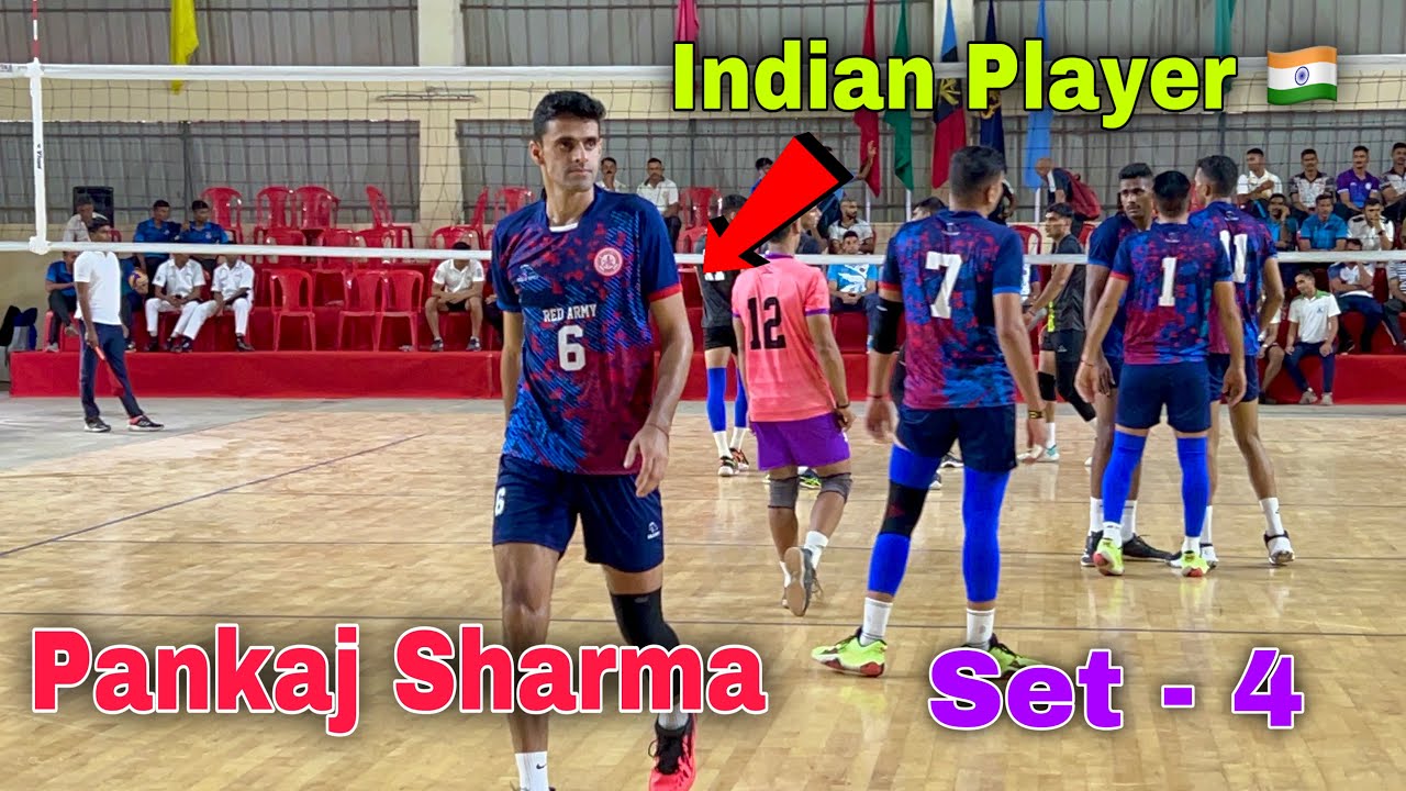 Indian Player 🇮🇳 Pankaj Sharma 🔥 Indian Army Red Vs Green 💥 Set - 4 | Inter Services 2023