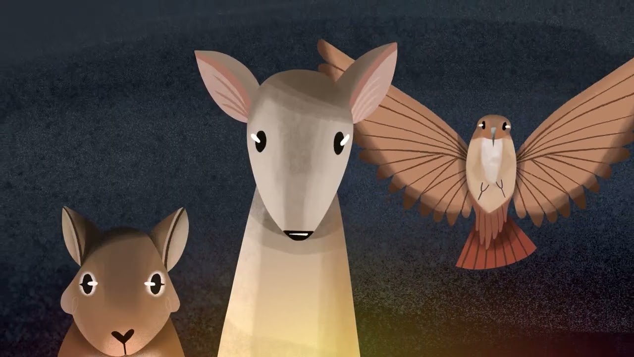 Leyenda Weenhayek del origen del fuego y los vegetales.(Inglés)