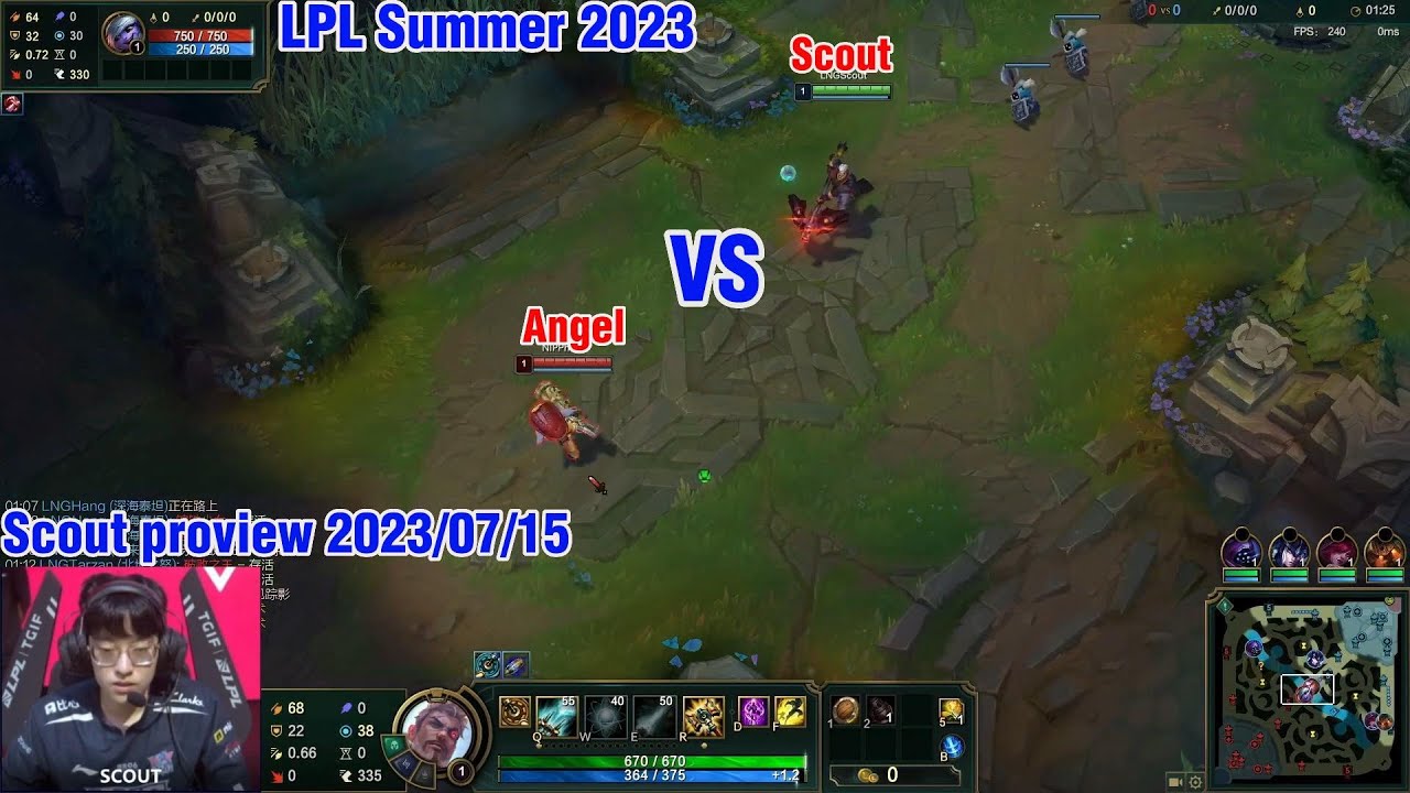 Scout proview 2023/07/15 jayce neeko mid LPL Summer | LNG Scout 第一视角
